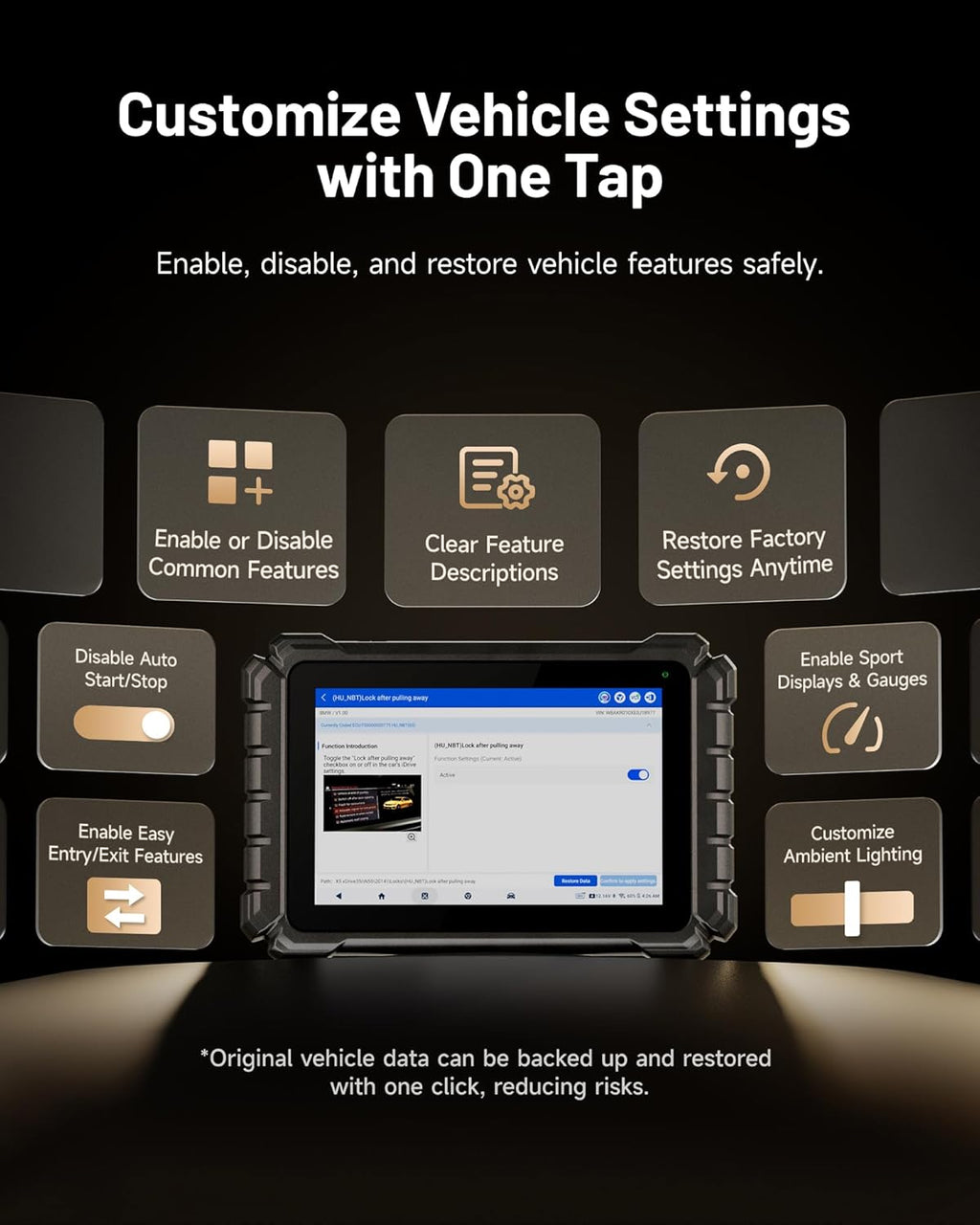 TOPDON ONE 10.1" Bidirectional OBD2 Scanner with J2534 Pass-Thru 900L-DGR